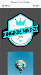 Mobile Screenshot of kingdommindedtees.com