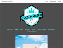 Tablet Screenshot of kingdommindedtees.com